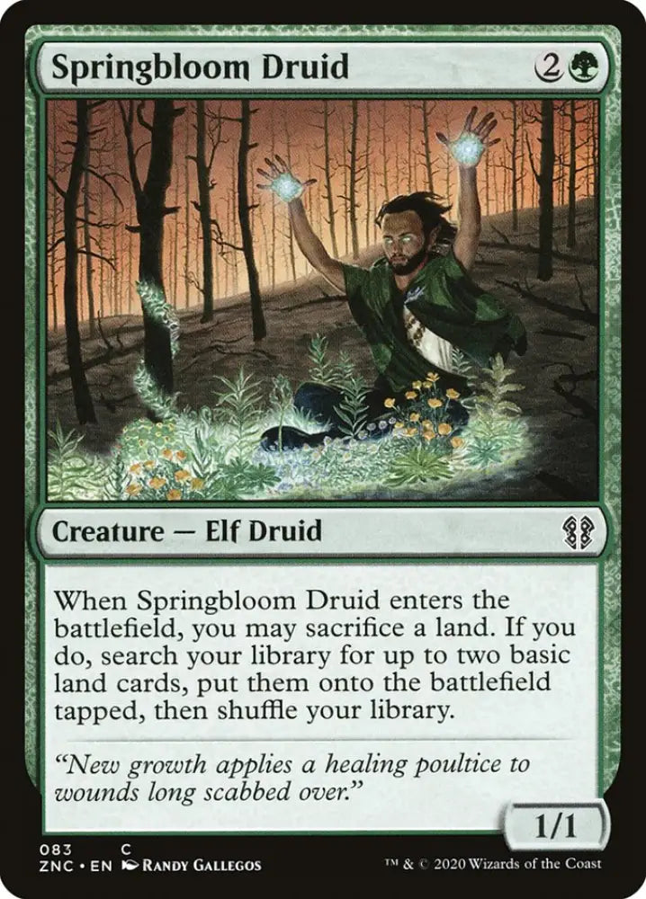 Springbloom Druid [Zendikar Rising Commander] - MTG Single