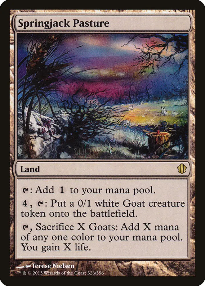 Springjack Pasture [Commander 2013] - MTG Single