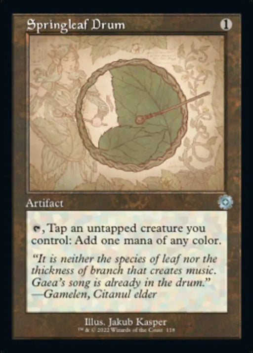 Springleaf Drum (Retro Schematic) [The Brothers’ War Retro Artifacts] - MTG Single