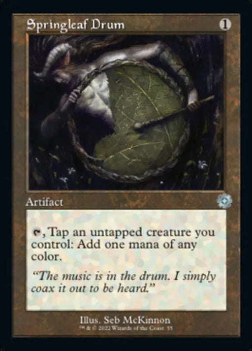 Springleaf Drum (Retro) [The Brothers’ War Retro Artifacts] - MTG Single