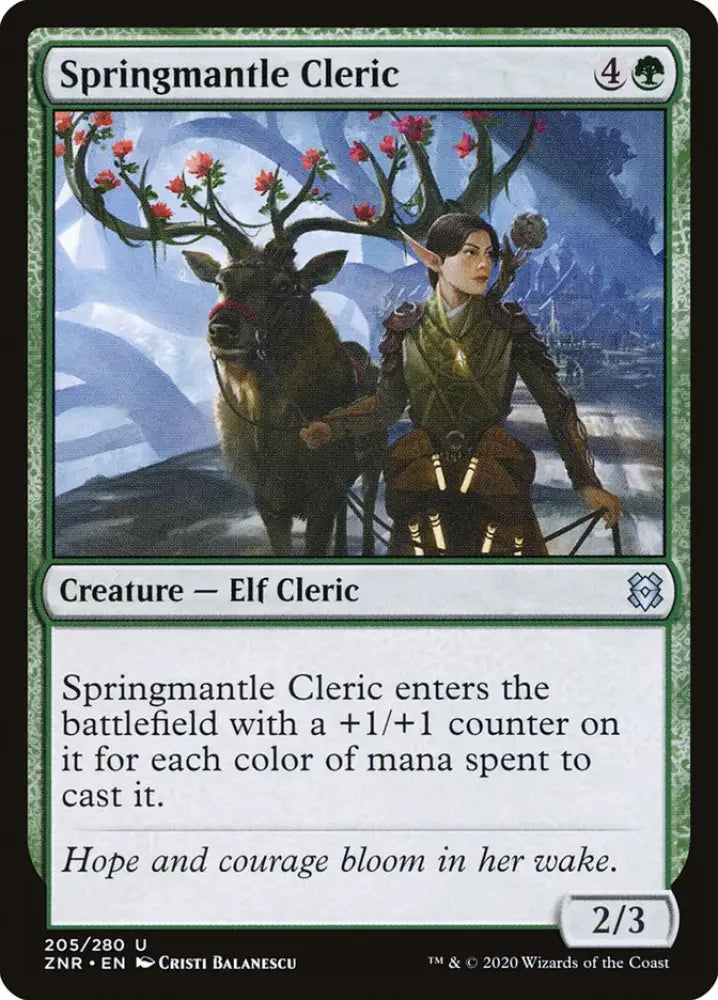 Springmantle Cleric [Zendikar Rising] - MTG Single