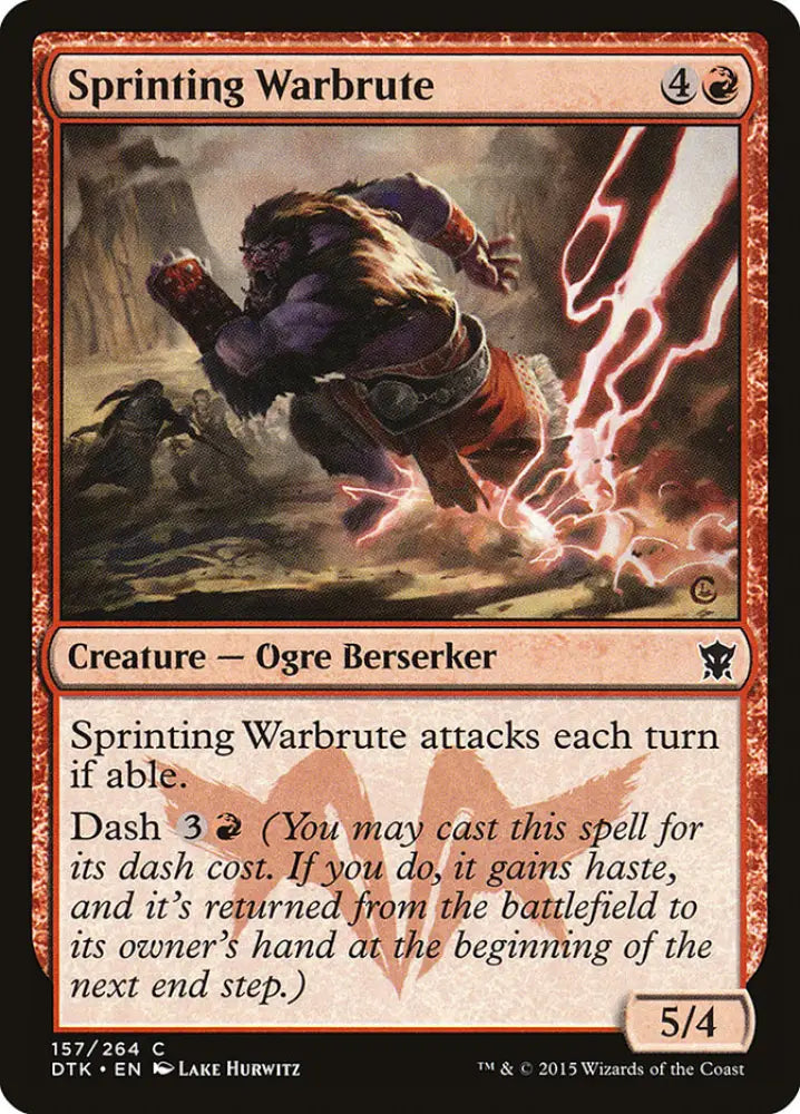 Sprinting Warbrute [Dragons of Tarkir] - MTG Single