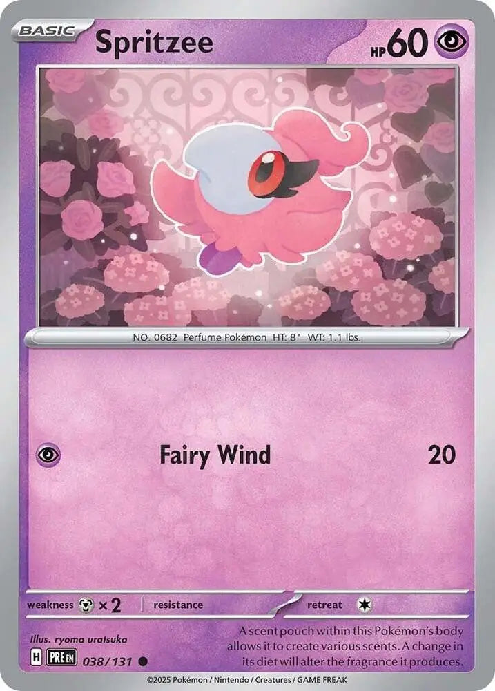 Spritzee (038/131) [Scarlet & Violet: Prismatic Evolutions] - Pokemon Single