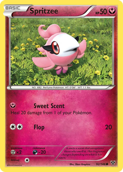 Spritzee (92/146) [XY: Base Set] - Pokemon Single