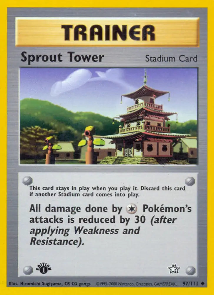 Sprout Tower (97/111) [Neo Genesis 1st Edition] - Pokemon Single