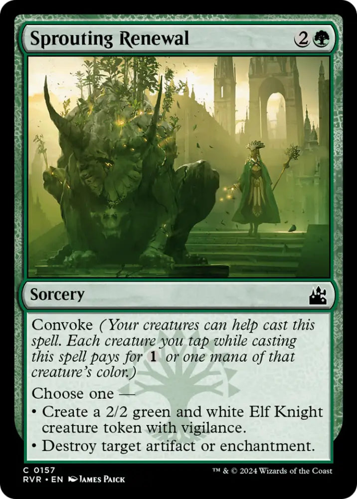Sprouting Renewal [Ravnica Remastered] - MTG Single