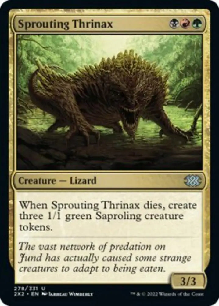 Sprouting Thrinax [Double Masters 2022] - MTG Single