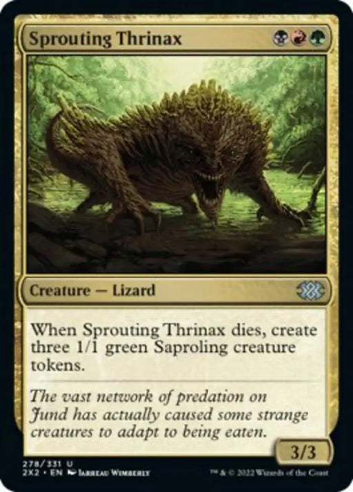 Sprouting Thrinax [Double Masters 2022] - MTG Single