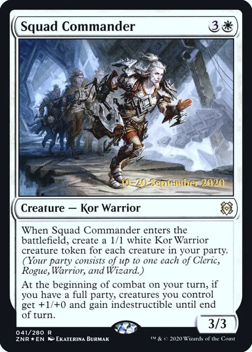 Squad Commander [Zendikar Rising Prerelease Promos] - MTG Single