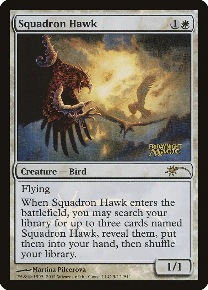 Squadron Hawk [Friday Night Magic 2011] - MTG Single