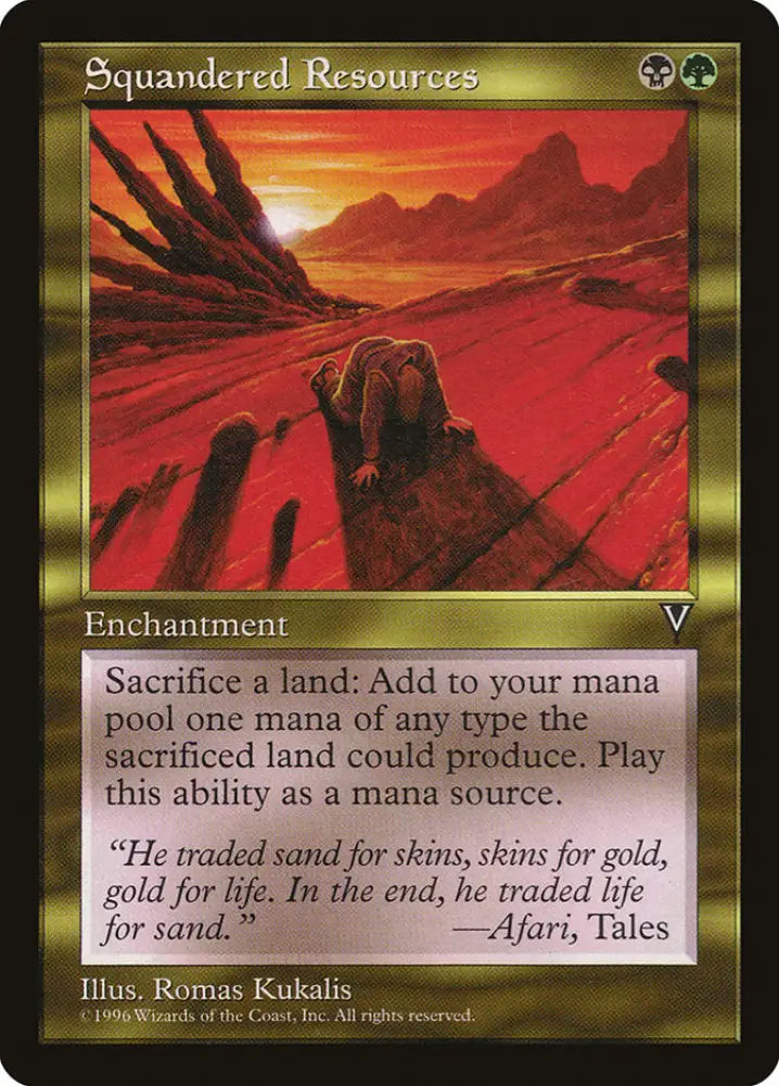 Squandered Resources [Visions] - MTG Single