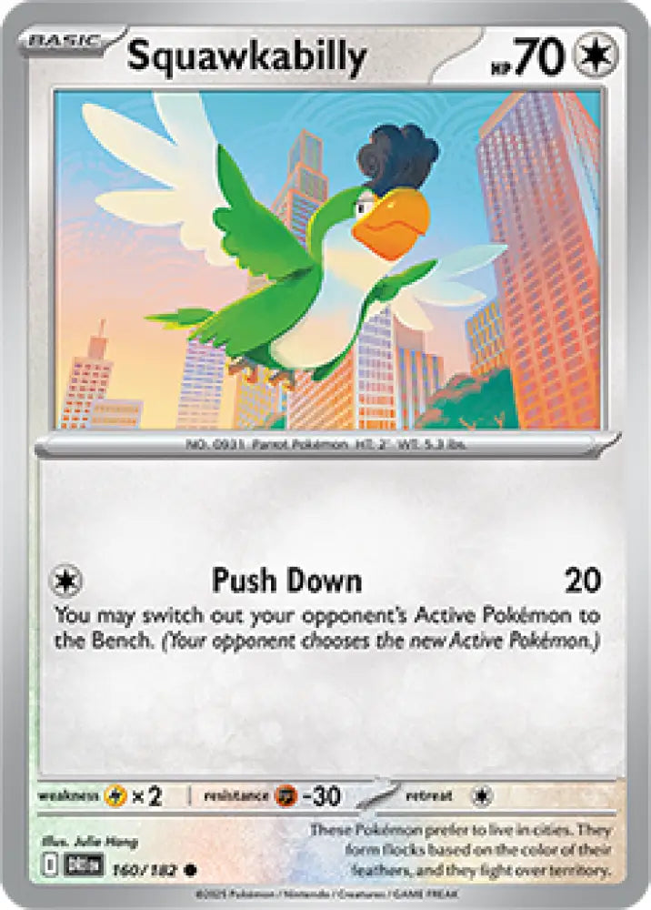 Squawkabilly - 160/182 [SV10: Destined Rivals] - Pokemon Single