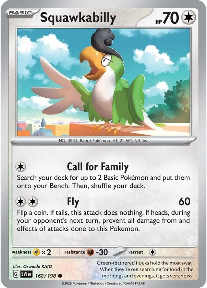 Squawkabilly (162/198) [Scarlet & Violet: Base Set] - Pokemon Single