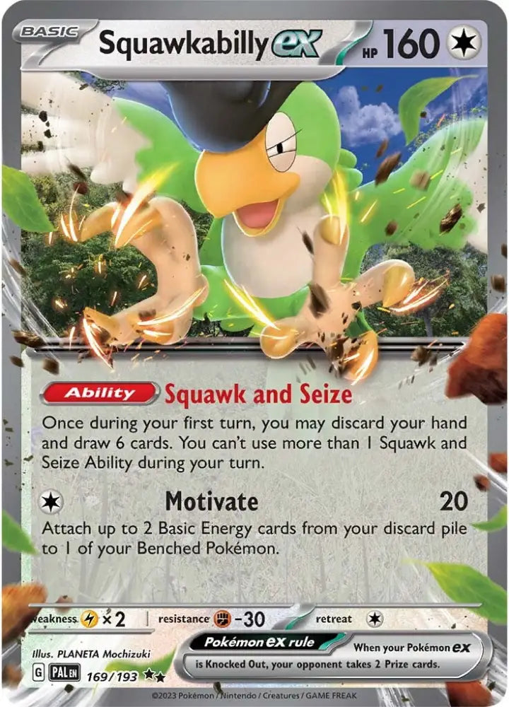 Squawkabilly ex (169/193) [Scarlet & Violet: Paldea Evolved] - Pokemon Single
