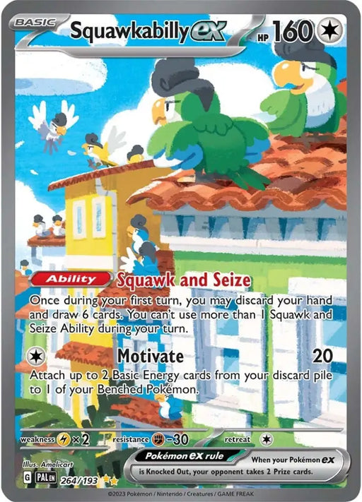 Squawkabilly ex (264/193) [Scarlet & Violet: Paldea Evolved] - Pokemon Single