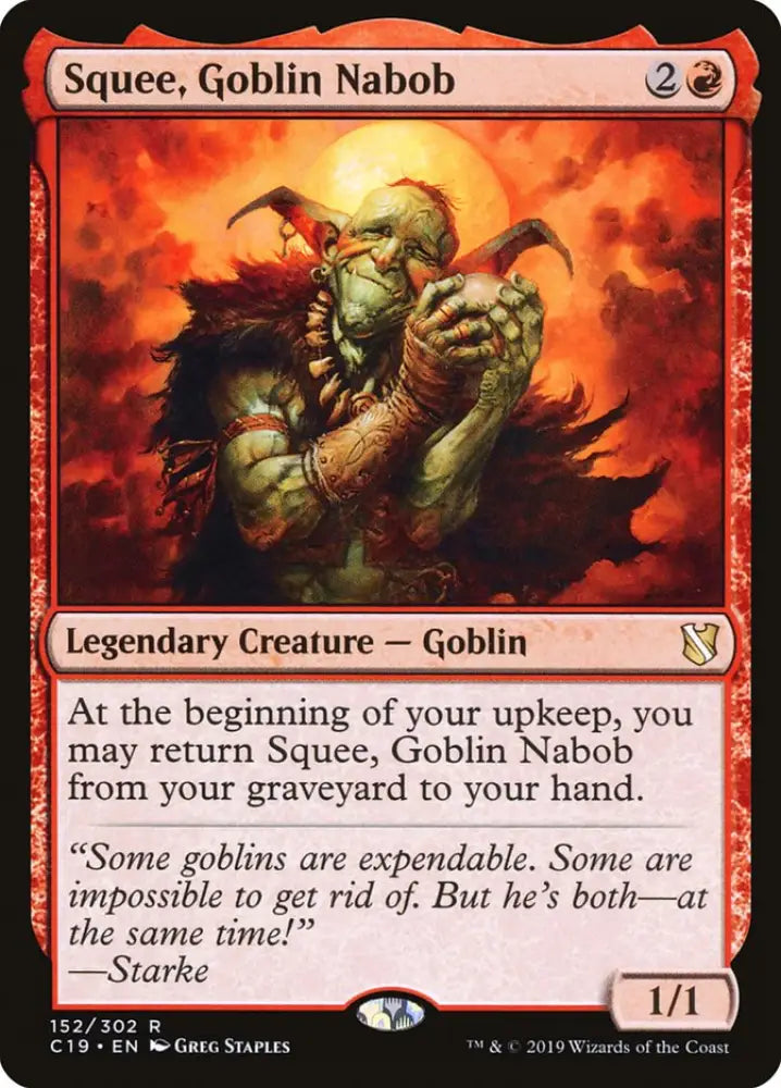 Squee Goblin Nabob [Commander 2019] - MTG Single