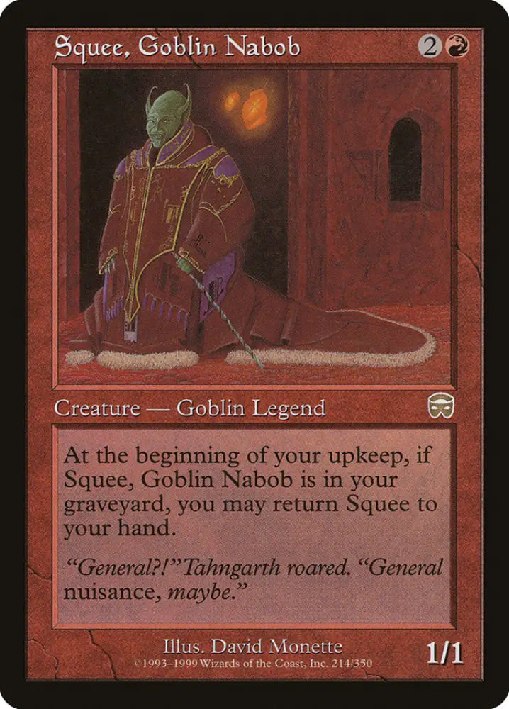 Squee Goblin Nabob [Mercadian Masques] - MTG Single