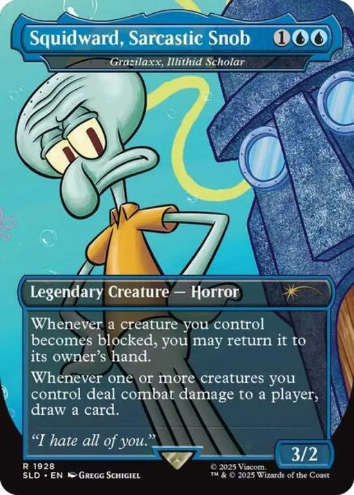 Squidward, Sarcastic Snob - Grazilaxx, Illithid Scholar (1928) [Secret Lair Drop]