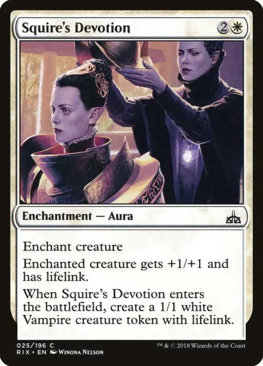 Squire’s Devotion [Rivals of Ixalan] - MTG Single