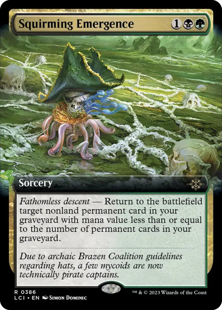 Squirming Emergence (Extended Art) [The Lost Caverns of Ixalan] - MTG Single