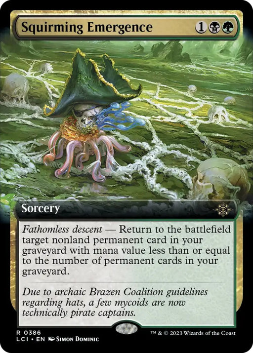Squirming Emergence (Extended Art) [The Lost Caverns of Ixalan] - MTG Single