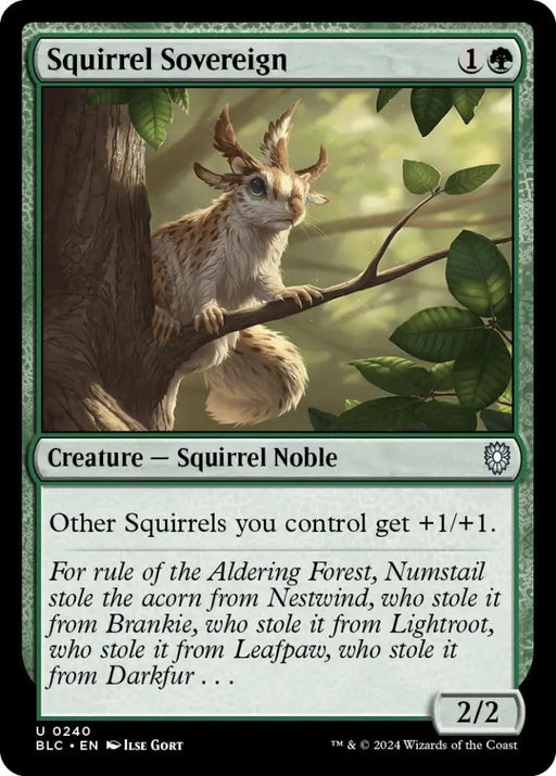 Squirrel Sovereign [Bloomburrow Commander] - MTG Single