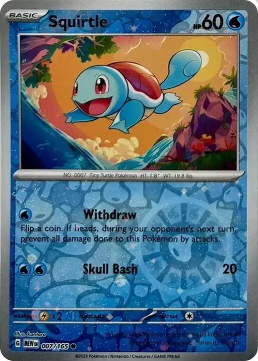 Squirtle (007/165) (Cosmos Holo) (Costco Exclusive) [Scarlet & Violet 151] - Pokemon Single