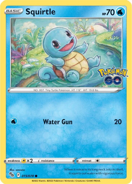 Squirtle (015/078) [Pokémon GO] - Pokemon Single