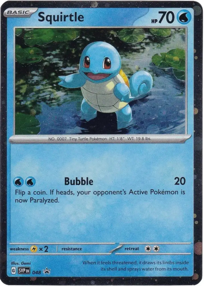 Squirtle (048) (Cosmos Holo) [Scarlet & Violet: Black Star Promos] - Pokemon Single