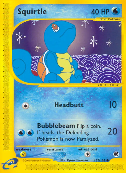Squirtle (132/165) [Expedition: Base Set] - Pokemon Single