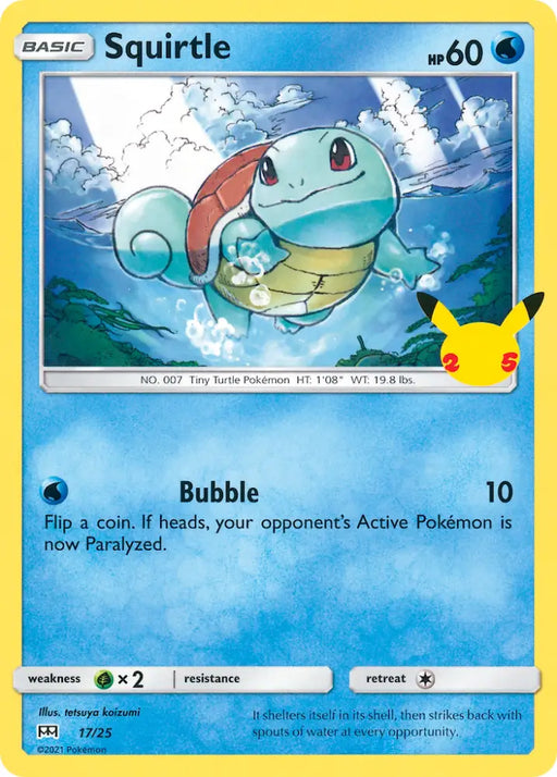 Squirtle (17/25) [McDonald’s 25th Anniversary] - Pokemon Single