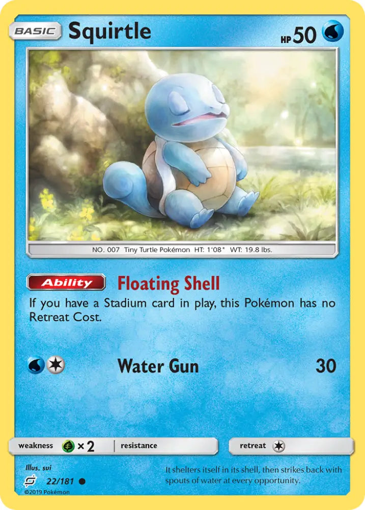 Squirtle (22/181) [Sun & Moon: Team Up] - Pokemon Single
