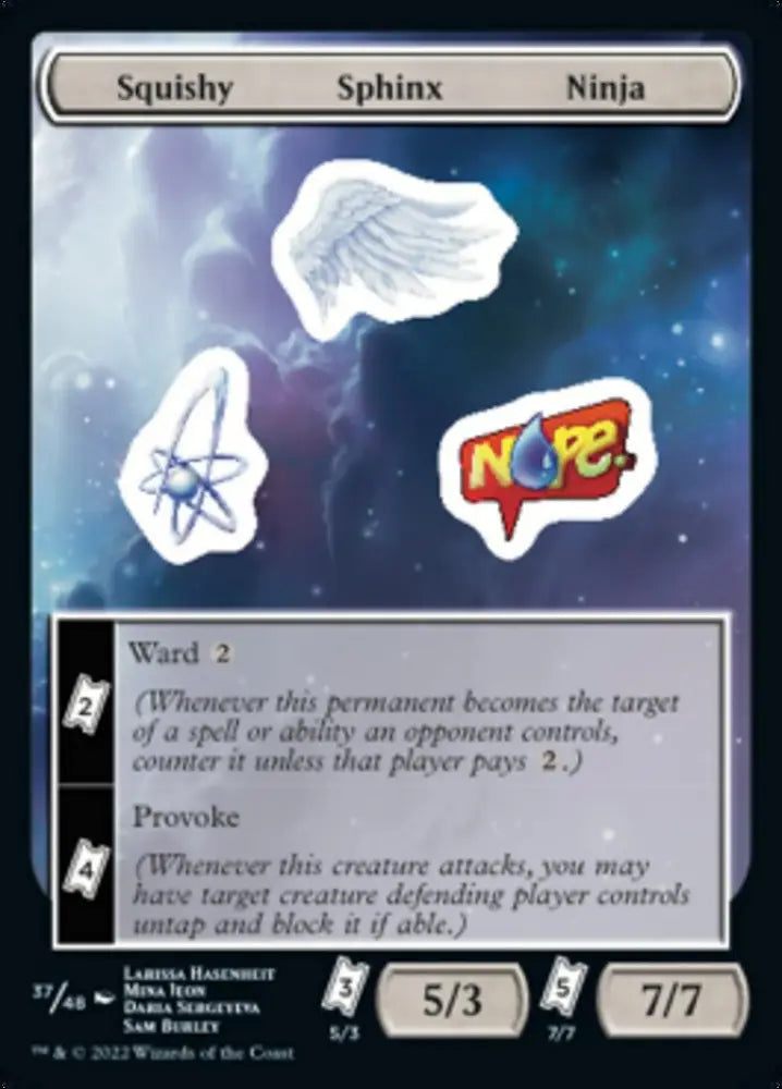 Squishy Sphinx Ninja [Unfinity Stickers] - MTG Single