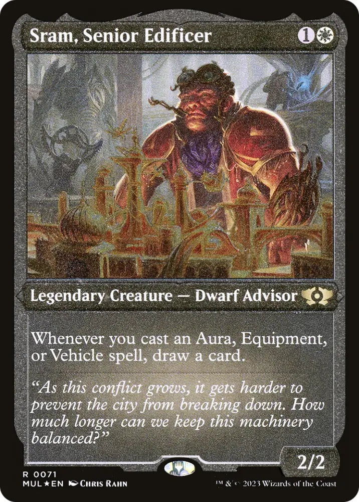 Sram Senior Edificer (Foil Etched) [Multiverse Legends] - MTG Single
