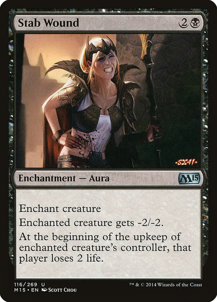 Stab Wound [Magic 2015] - MTG Single