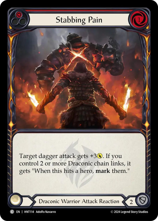 Stabbing Pain (Red) [The Hunted] Rainbow Foil - Flesh And Blood Single