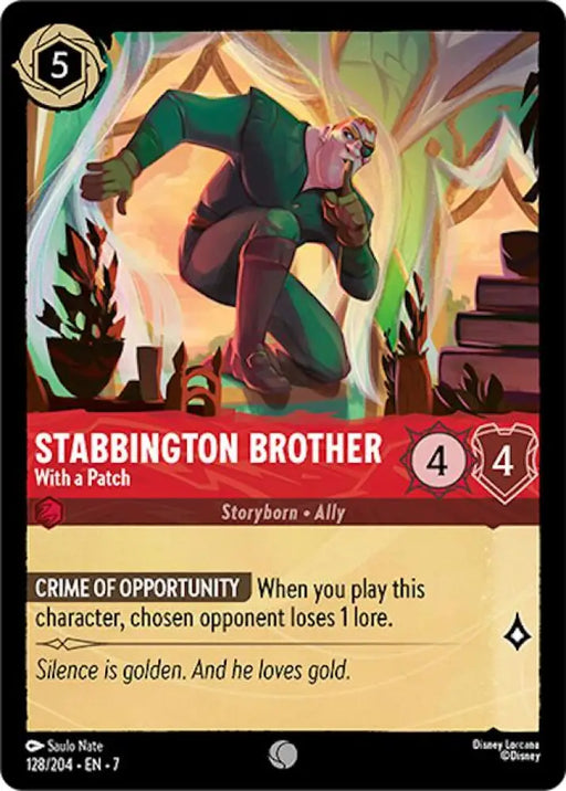 Stabbington Brother - With a Patch (128/204) [Archazia’s Island] - Lorcana Single