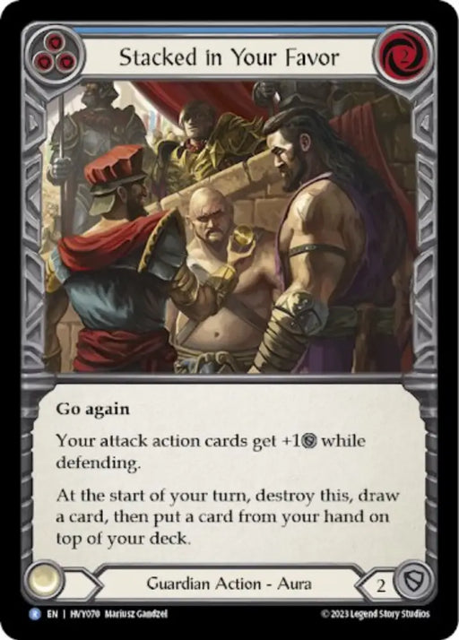 Stacked in Your Favor (Blue) [Heavy Hitters] - Flesh And Blood Single