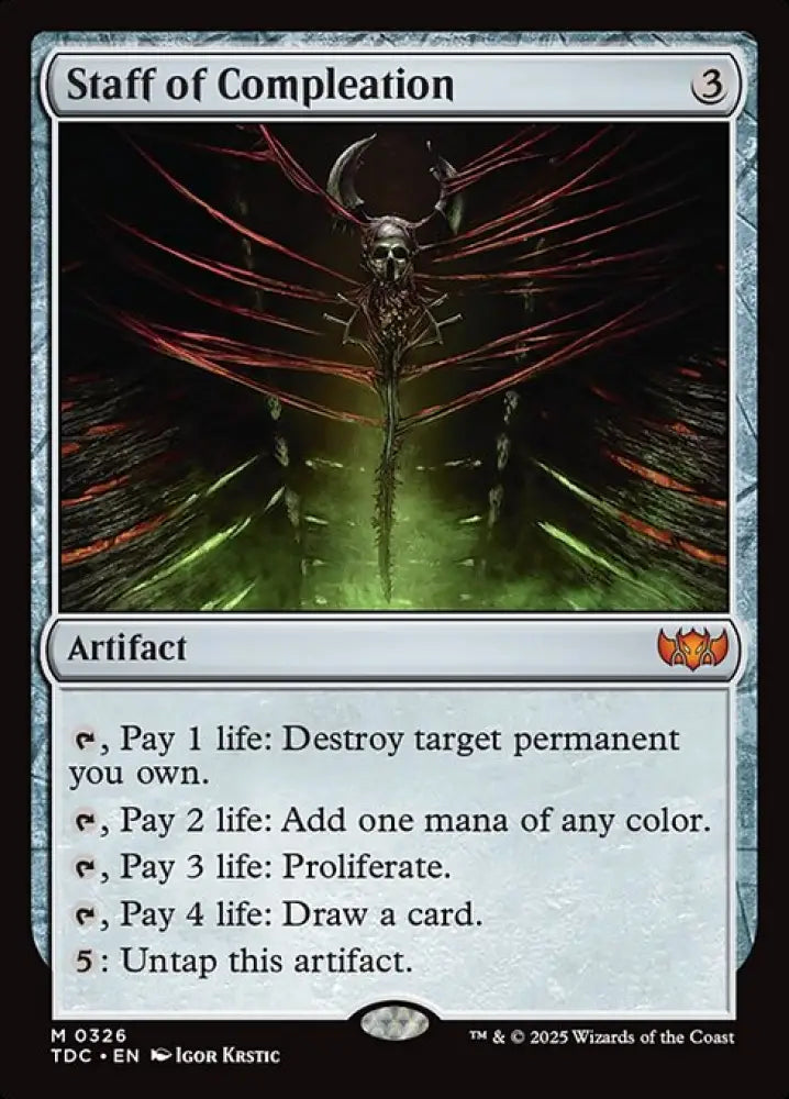 Staff of Compleation (326) [Tarkir: Dragonstorm Commander]