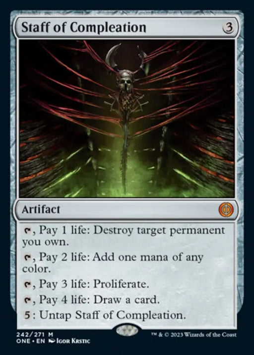 Staff of Compleation [Phyrexia: All Will Be One] - MTG Single