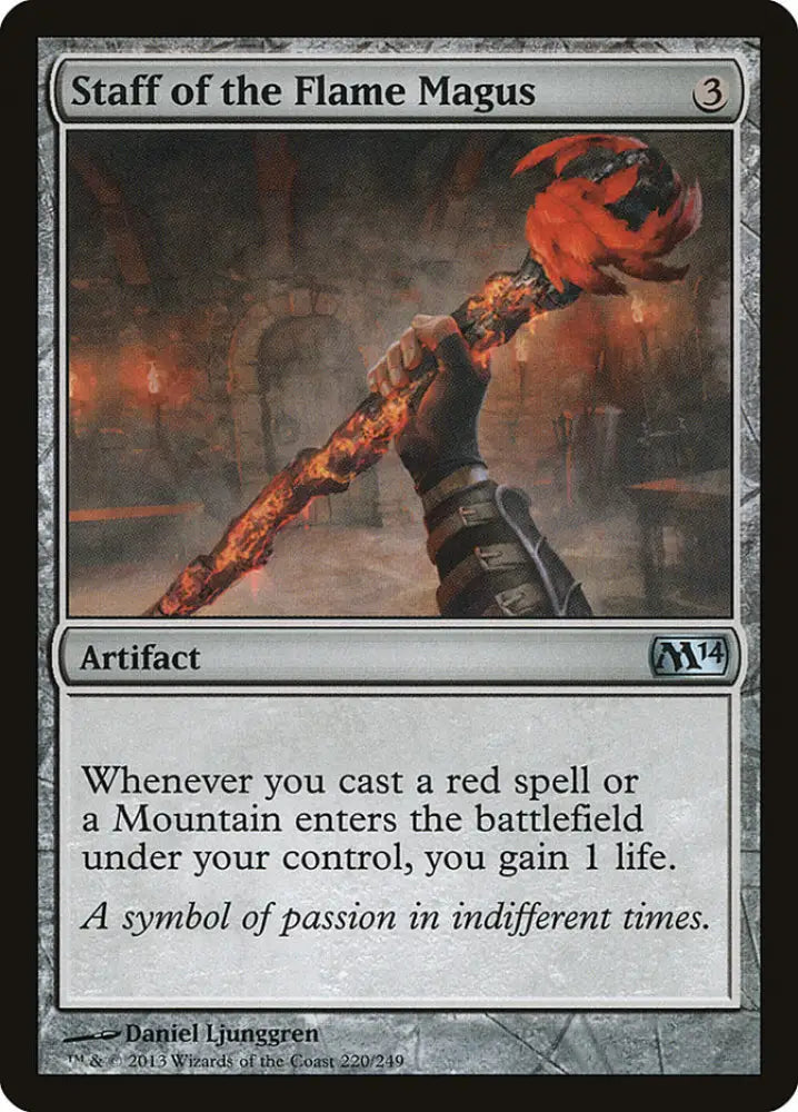 Staff of the Flame Magus [Magic 2014] - MTG Single