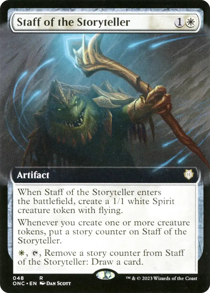Staff of the Storyteller (Extended Art) [Phyrexia: All Will Be One Commander] - MTG Single