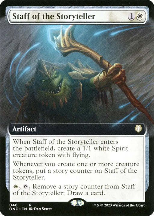 Staff of the Storyteller (Extended Art) [Phyrexia: All Will Be One Commander] - MTG Single