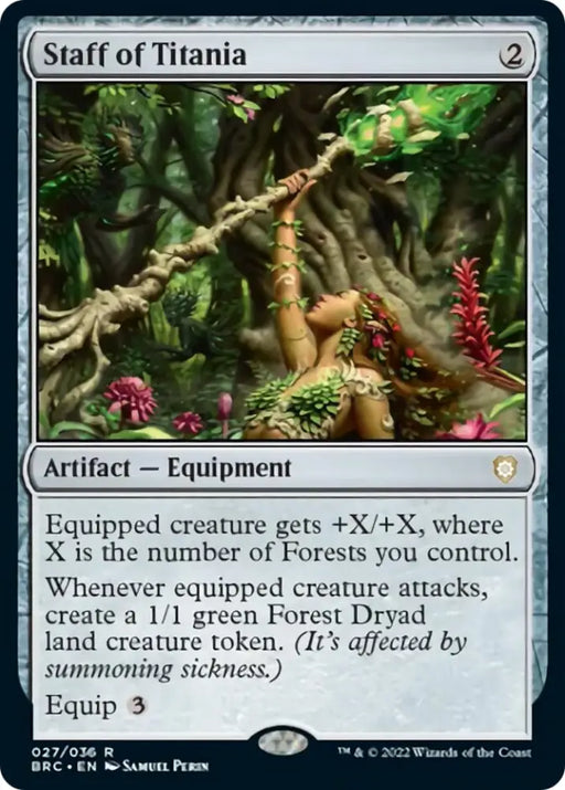 Staff of Titania [The Brothers’ War Commander] - MTG Single