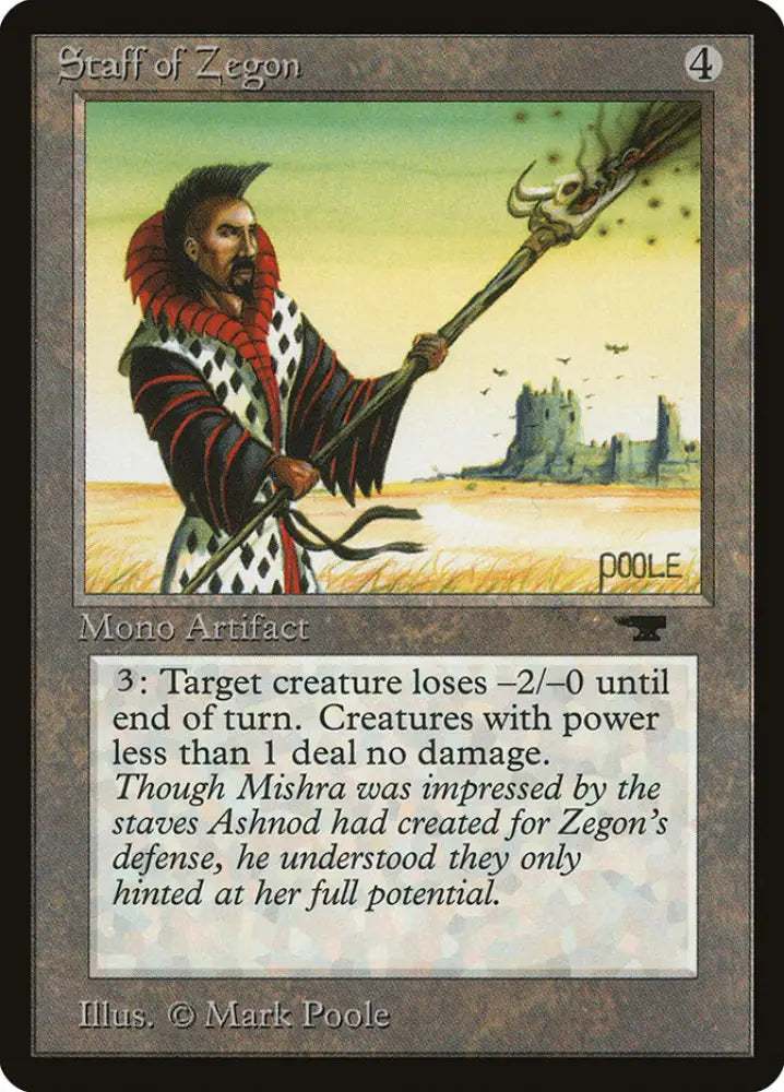 Staff of Zegon [Antiquities] - MTG Single