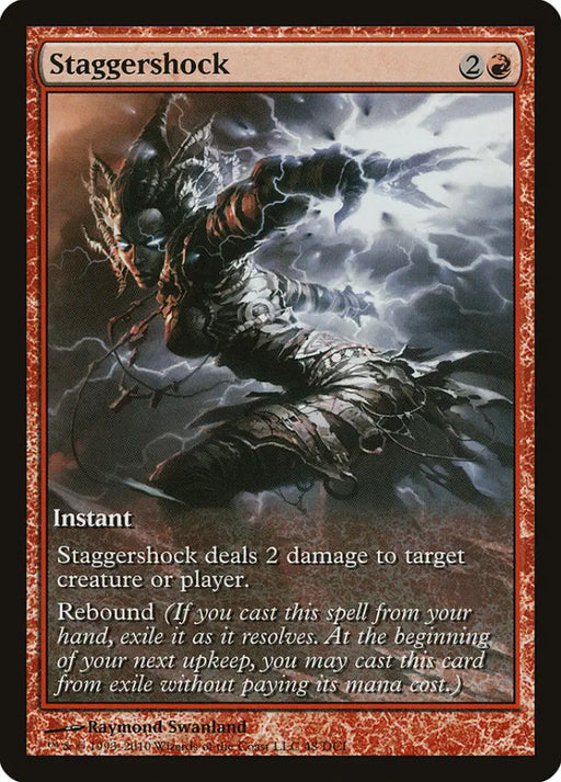 Staggershock (Game Day) (Extended Art) [Rise of the Eldrazi Promos] - MTG Single