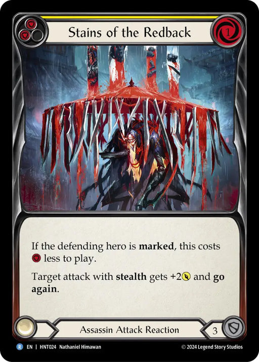 Stains of the Redback (Yellow) [The Hunted] Rainbow Foil - Flesh And Blood Single