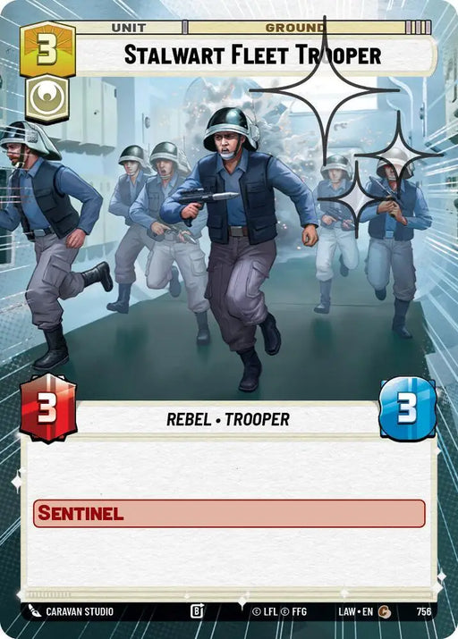 Stalwart Fleet Trooper (Hyperspace Foil) (756) [A Lawless Time]