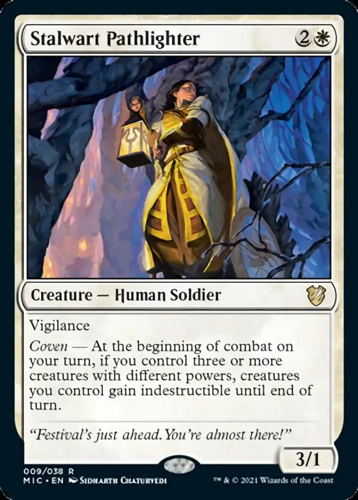 Stalwart Pathlighter [Innistrad: Midnight Hunt Commander] - MTG Single