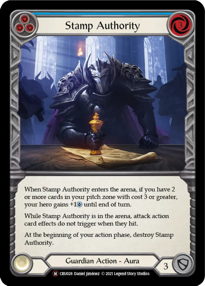Stamp Authority [Crucible of War Unlimited] Unlimited Normal - Flesh And Blood Single